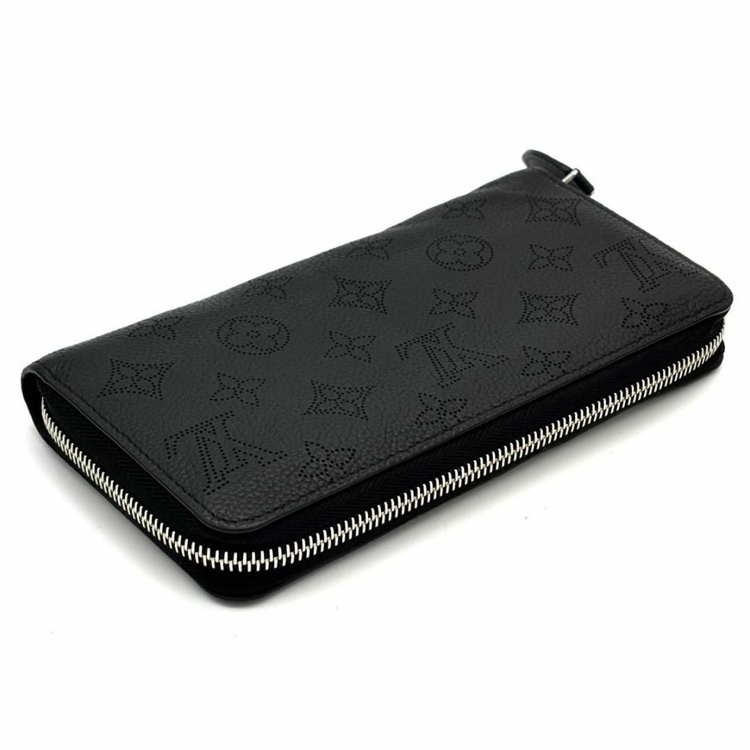 LOUIS VUITTON - ルイヴィトン ジッピーウォレット マヒナ 黒 LOUIS VUITTON - ルイヴィトン ジッピーウォレット マヒナ 黒