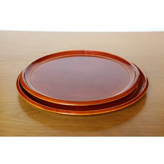 飛騨高山　春慶塗のお盆2枚　伝統工芸品(漆芸)