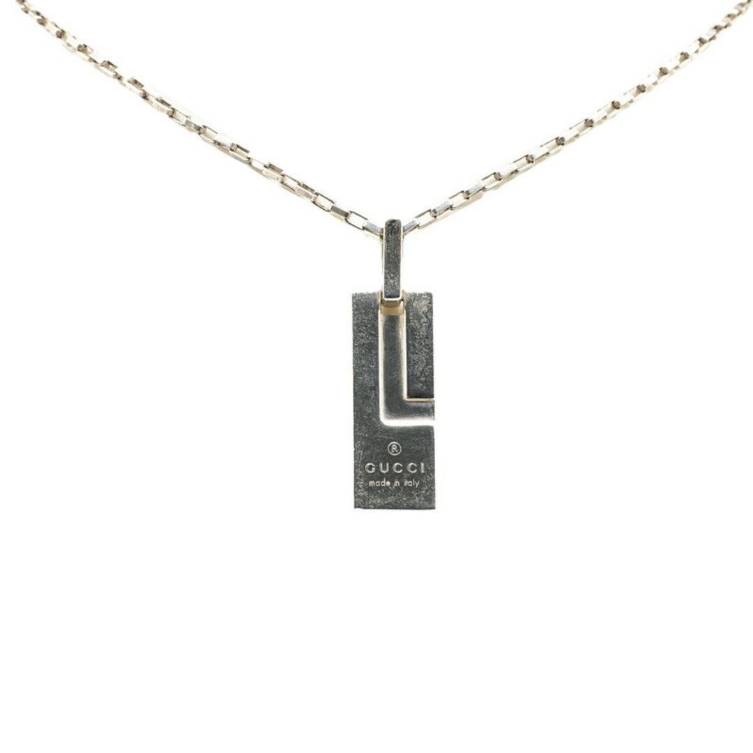 GUCCI - グッチ Gロゴプレート ネックレス SV925 シルバー GUCCI - グッチ Gロゴプレート ネックレス SV925 シルバー
