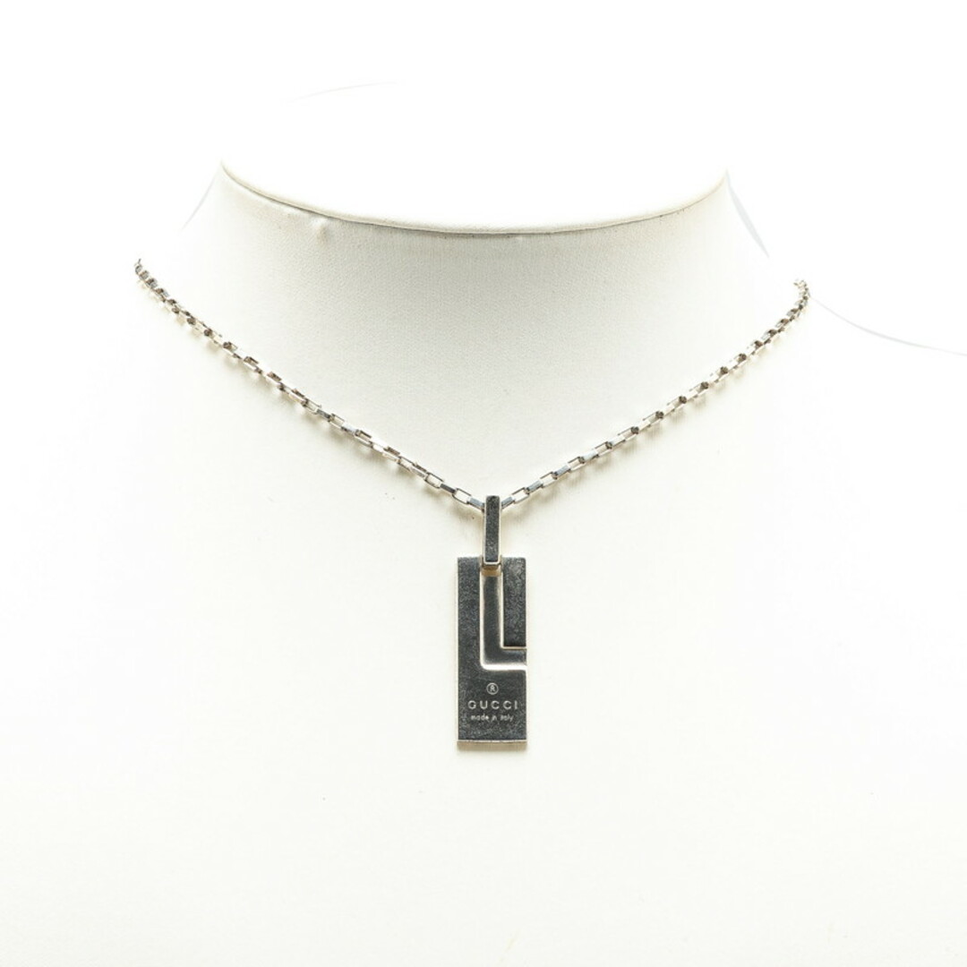 GUCCI - グッチ Gロゴプレート ネックレス SV925 シルバー GUCCI - グッチ Gロゴプレート ネックレス SV925 シルバー