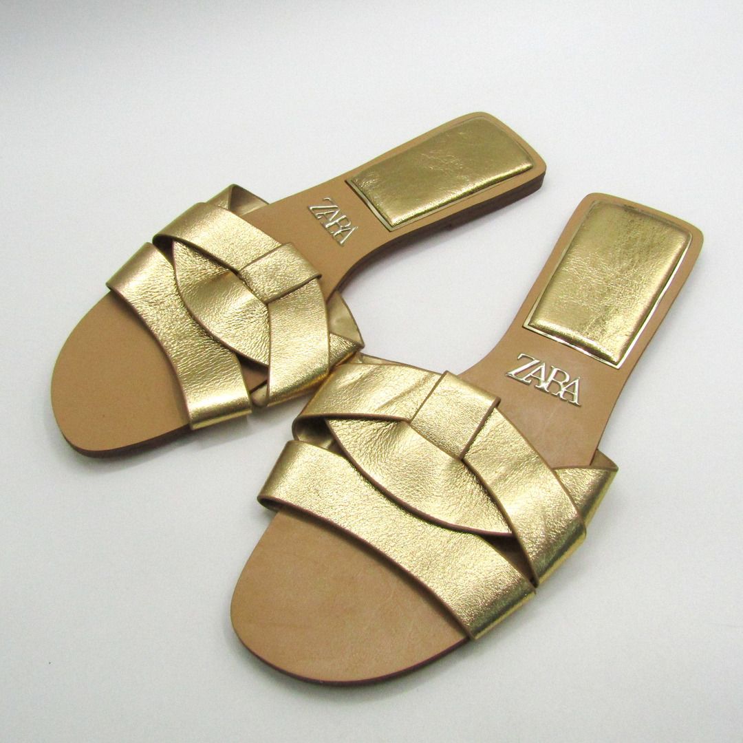 ZARA - ザラ サンダル ベルト フラット 靴 レディース 36サイズ ZARA - ザラ サンダル ベルト フラット 靴 レディース 36サイズ