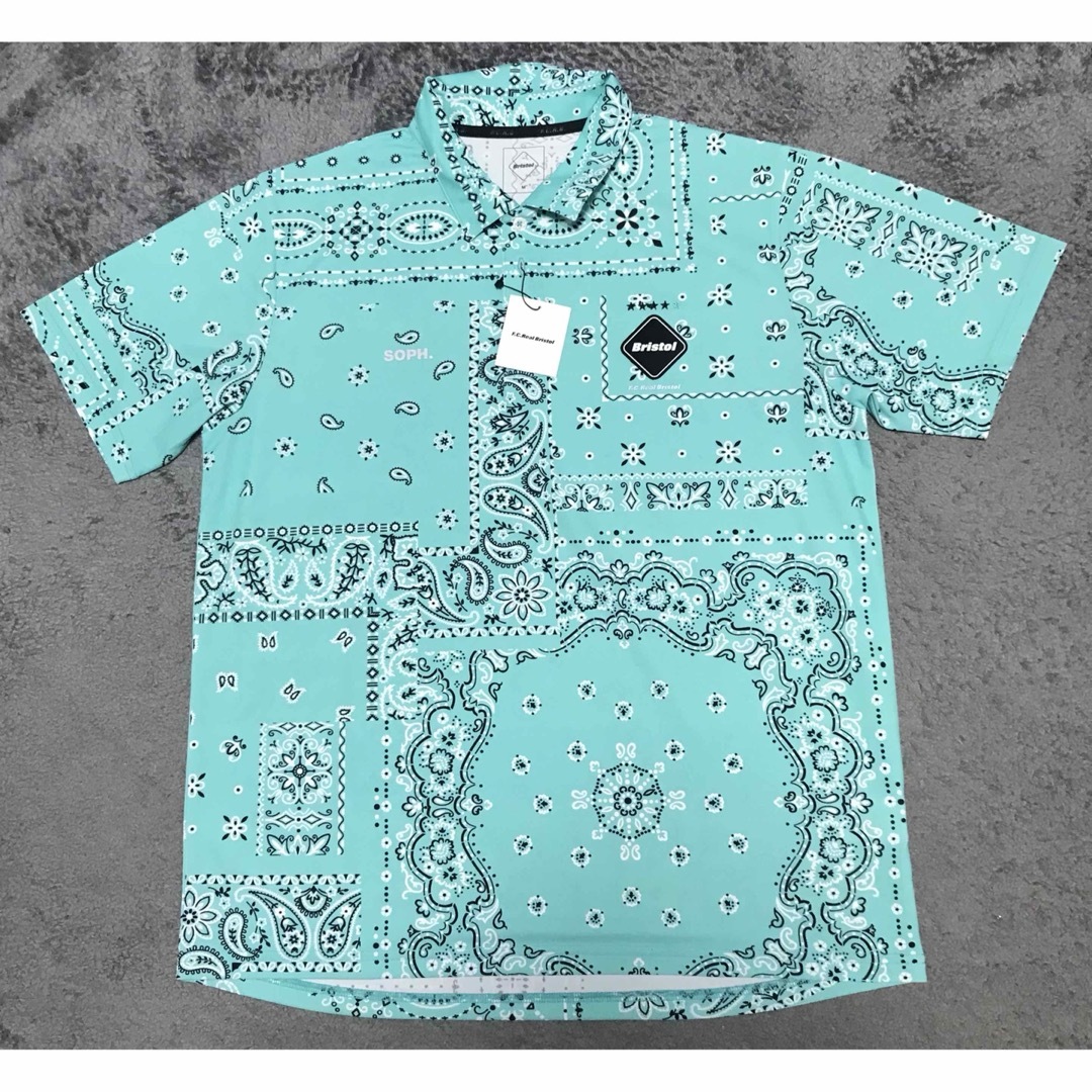 F.C.R.B. - fcrb バンダナ柄ポロシャツの通販 by TK|エフシー F.C.R.B. - fcrb バンダナ柄ポロシャツの通販 by TK|エフシー