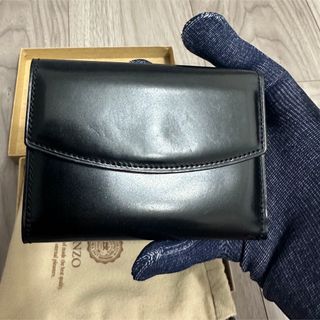 GANZO - 【yogi様専用】GANZOコードバン二つ折り財布グリーンの GANZO - 【yogi様専用】GANZOコードバン二つ折り財布グリーンの