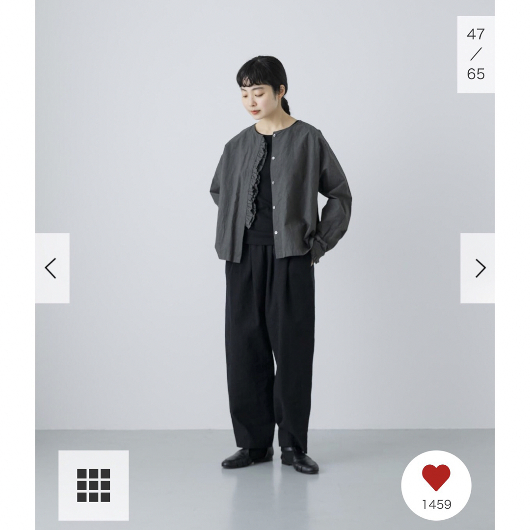 かぐれ - 新品タグ付◉ かぐれ コットンリネンフリルブラウス かぐれ - 新品タグ付◉ かぐれ コットンリネンフリルブラウス