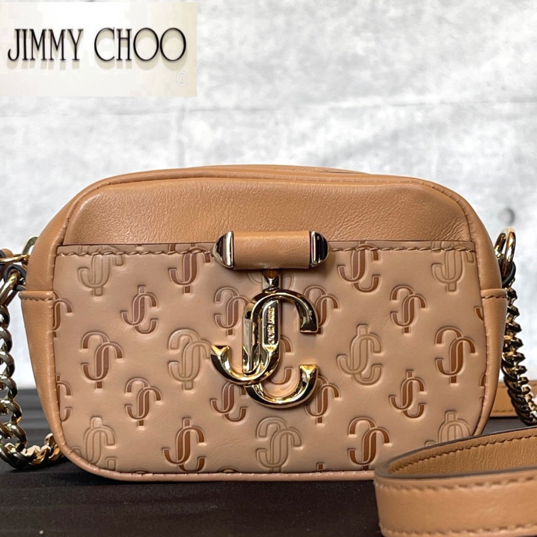 【日本製】 MICRO CHOO 【未使用級】JIMMY - CHOO JIMMY HALE クロス JC バッグ