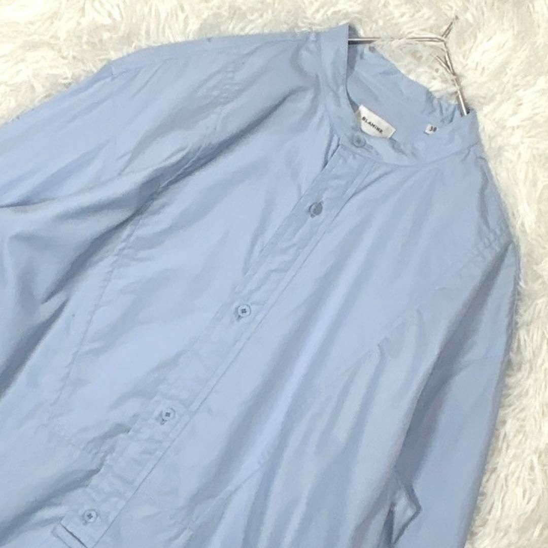 BLAMINK - 美品 ブラミンク BLAMINK スタンドカラーシャツ BLAMINK - 美品 ブラミンク BLAMINK スタンドカラーシャツ