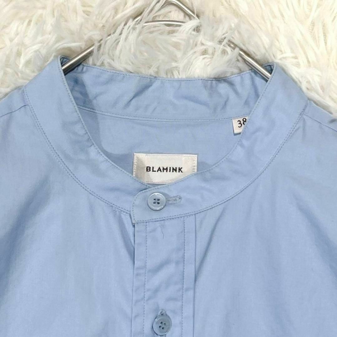 BLAMINK - 美品 ブラミンク BLAMINK スタンドカラーシャツ BLAMINK - 美品 ブラミンク BLAMINK スタンドカラーシャツ
