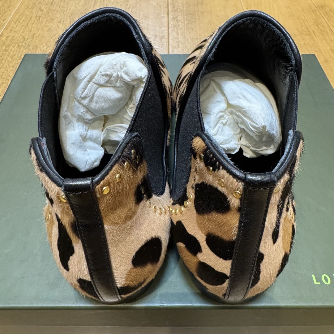 LONGCHAMP - 23cm新品ロンシャンイタリア製レオパードスタッズ LONGCHAMP - 23cm新品ロンシャンイタリア製レオパードスタッズ