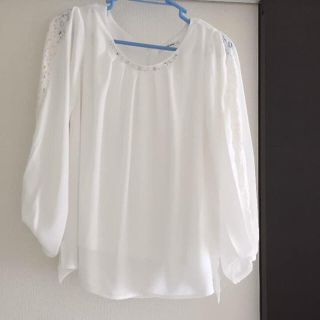 シマムラ(しまむら)の美品♡白ブラウス(シャツ/ブラウス(長袖/七分))