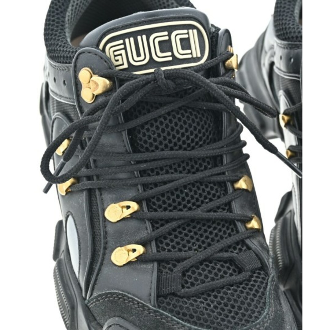 GUCCI - GUCCI グッチ スニーカー -(26.5cm位) 黒 【古着 GUCCI - GUCCI グッチ スニーカー -(26.5cm位) 黒 【古着