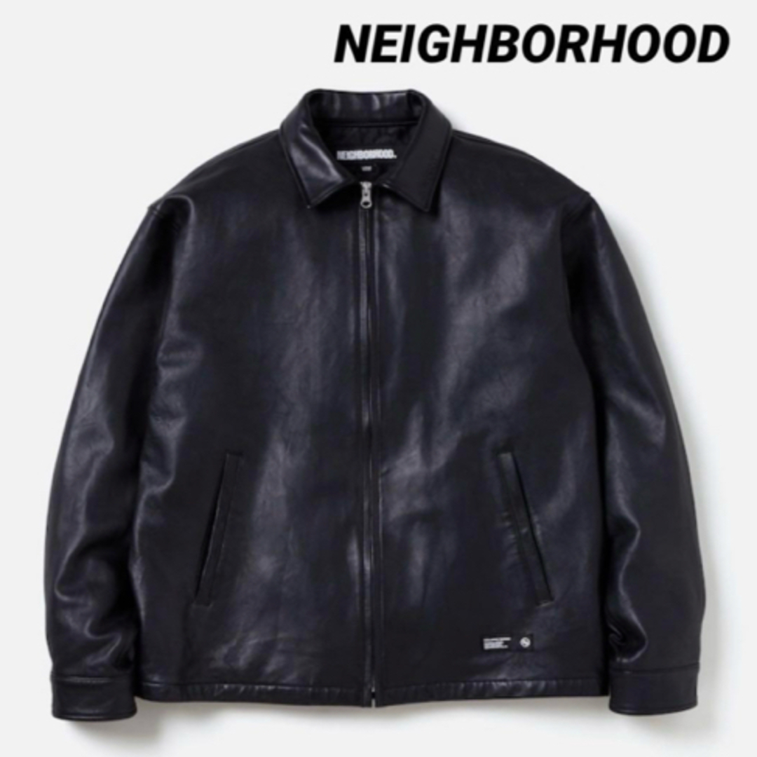 NEIGHBORHOOD - NEIGHBORHOOD LEATHER ZIP WORK JACKET Mの通販 NEIGHBORHOOD - NEIGHBORHOOD LEATHER ZIP WORK JACKET Mの通販