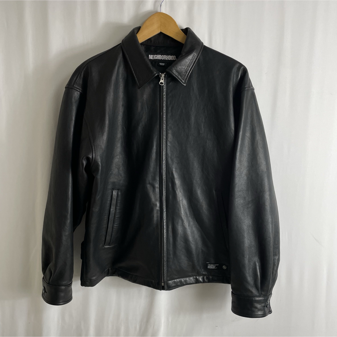 NEIGHBORHOOD - NEIGHBORHOOD LEATHER ZIP WORK JACKET Mの通販 NEIGHBORHOOD - NEIGHBORHOOD LEATHER ZIP WORK JACKET Mの通販