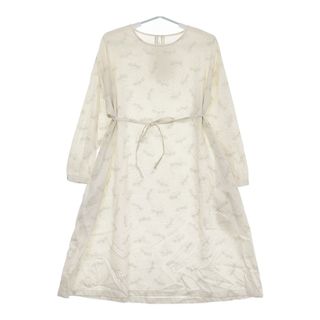 Sally Scott 未使用品 Spill ○△□柄 定価49500円 サイズ9 ワンピース アイボリー レディース サリースコット【中古】5-0323M♪(ひざ丈ワンピース)