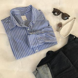 ギャップ(GAP)のGap  ストライプシャツ(シャツ/ブラウス(長袖/七分))