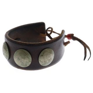 goro's - ゴローズ 良品 金縄ターコイズGCハーフコンチョブレス goro's - ゴローズ 良品 金縄ターコイズGCハーフコンチョブレス
