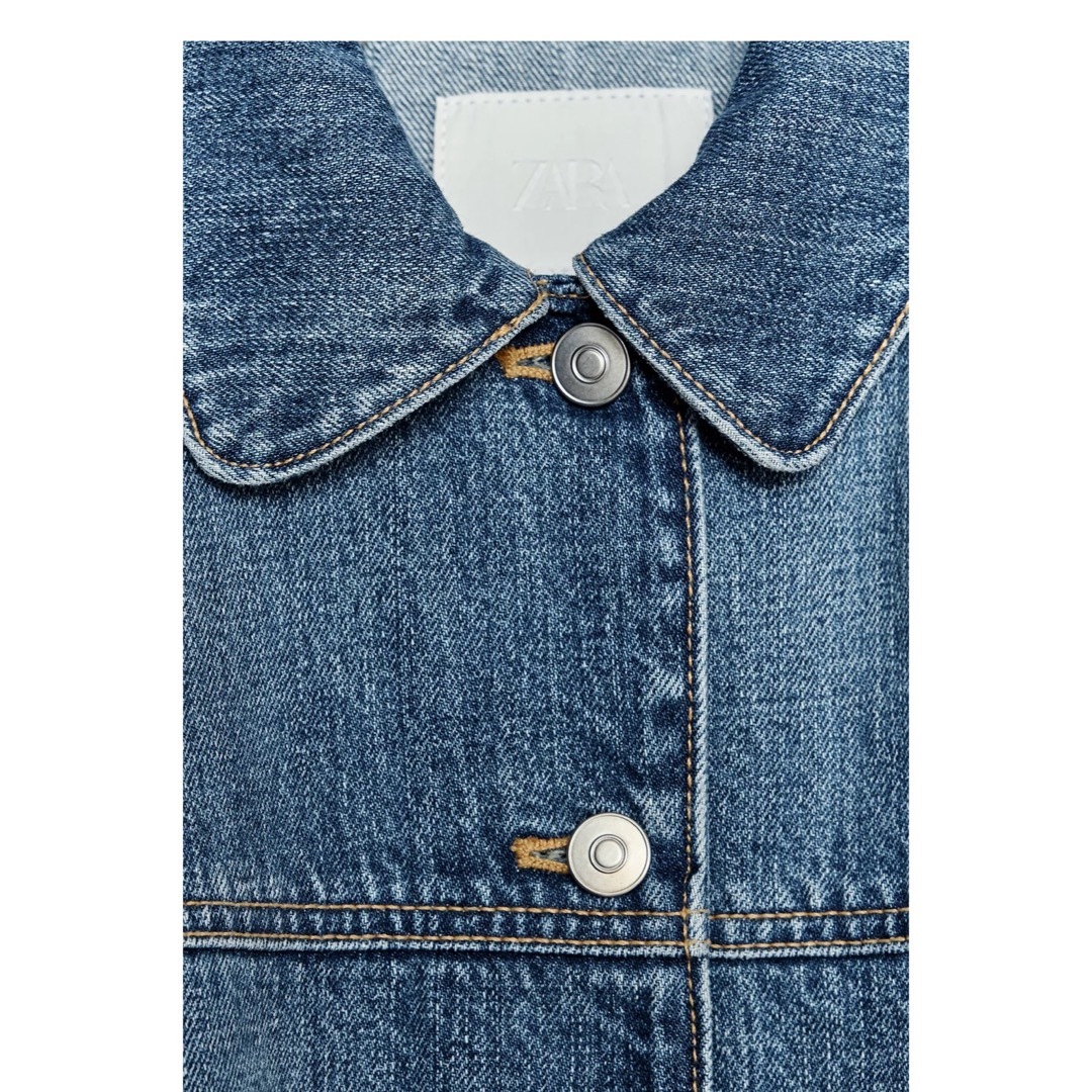 ZARA - 完売品 ZARA TRFケープデニムジャケット M新品タグ付きの ZARA - 完売品 ZARA TRFケープデニムジャケット M新品タグ付きの