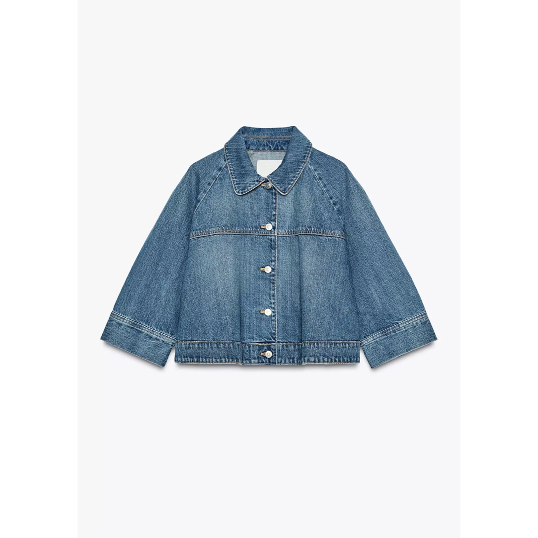 ZARA - 完売品 ZARA TRFケープデニムジャケット M新品タグ付きの ZARA - 完売品 ZARA TRFケープデニムジャケット M新品タグ付きの