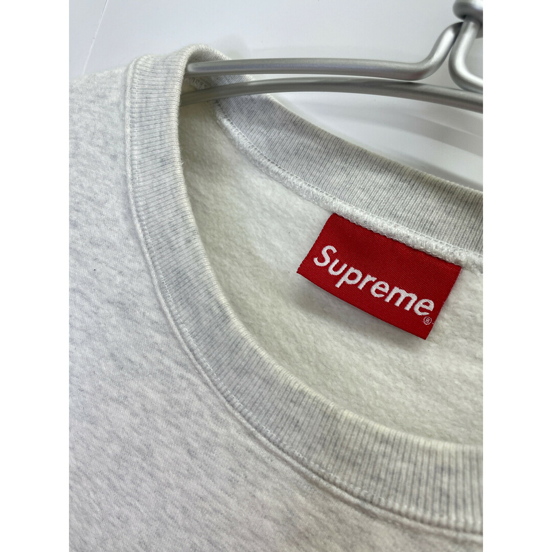 Supreme - シュプリーム グレー リブ ストライプ クルーネック スウェット Lの通販 Supreme - シュプリーム グレー リブ ストライプ クルーネック スウェット Lの通販