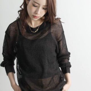 ウィゴー(WEGO)の新品♡WEGOモヘア透けニット♡黒♡(ニット/セーター)