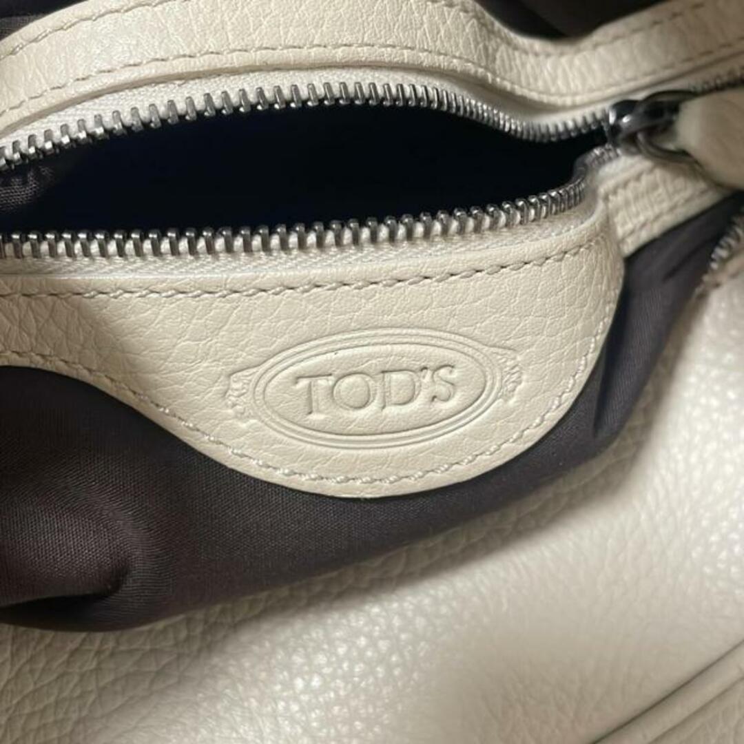 TOD'S - TOD'S(トッズ) ショルダーバッグ - アイボリー レザーの TOD'S - TOD'S(トッズ) ショルダーバッグ - アイボリー レザーの