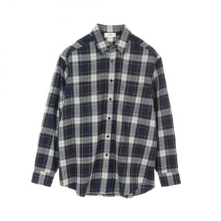 CELINE - セリーヌ ホワイト×ネイビー 2X45M671Q.01NBT シャツ CELINE - セリーヌ ホワイト×ネイビー 2X45M671Q.01NBT シャツ