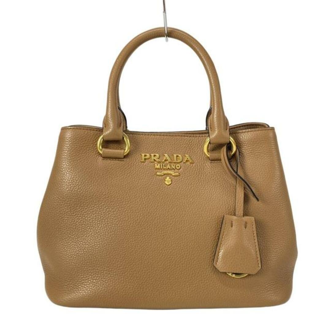 PRADA - PRADA(プラダ) ハンドバッグ美品 - 1BA411 ブラウン PRADA - PRADA(プラダ) ハンドバッグ美品 - 1BA411 ブラウン