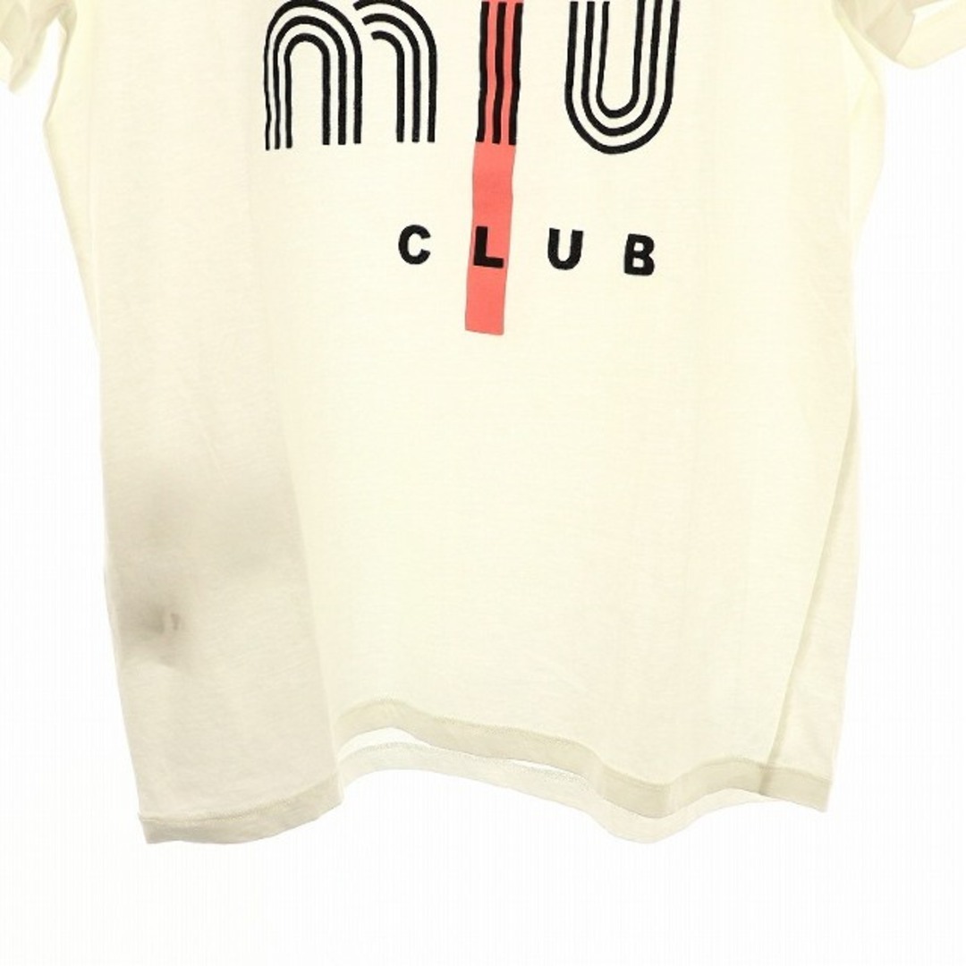 MIU MIU - ミュウミュウ MIUMIU CLUB Tシャツ カットソー 半袖の MIU MIU - ミュウミュウ MIUMIU CLUB Tシャツ カットソー 半袖の