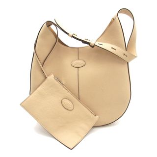 トッズ(TOD'S)のトッズ TOD'S ショルダーバッグ ショルダーバッグ バッグ レザー レディース ベージュ系 XBWDBSR0200XWZC600 【中古】(ショルダーバッグ)