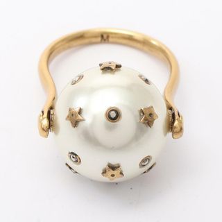 Dior - DIOR PETIT CD リング S 約10.5号 クリスタル レジン Dior - DIOR PETIT CD リング S 約10.5号 クリスタル レジン