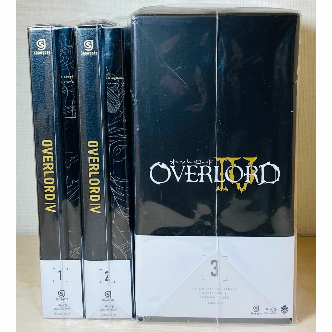 【ほぼ未開封】 Blu-ray オーバーロードIV 初回生産版 全3巻セット