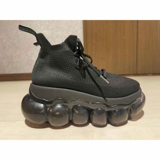 MIKIO SAKABE - grounds スニーカー ハイカット 24cm 黒の通販 MIKIO SAKABE - grounds スニーカー ハイカット 24cm 黒の通販
