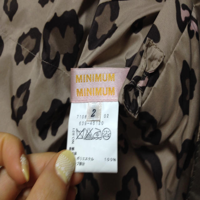 MINIMUM(ミニマム)のミニマム リバーシブル レオパードダウン レディースのジャケット/アウター(ダウンジャケット)の商品写真