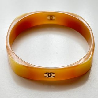CHANEL - CHANEL バングル ココマーク ラインストーン メッキ CHANEL - CHANEL バングル ココマーク ラインストーン メッキ