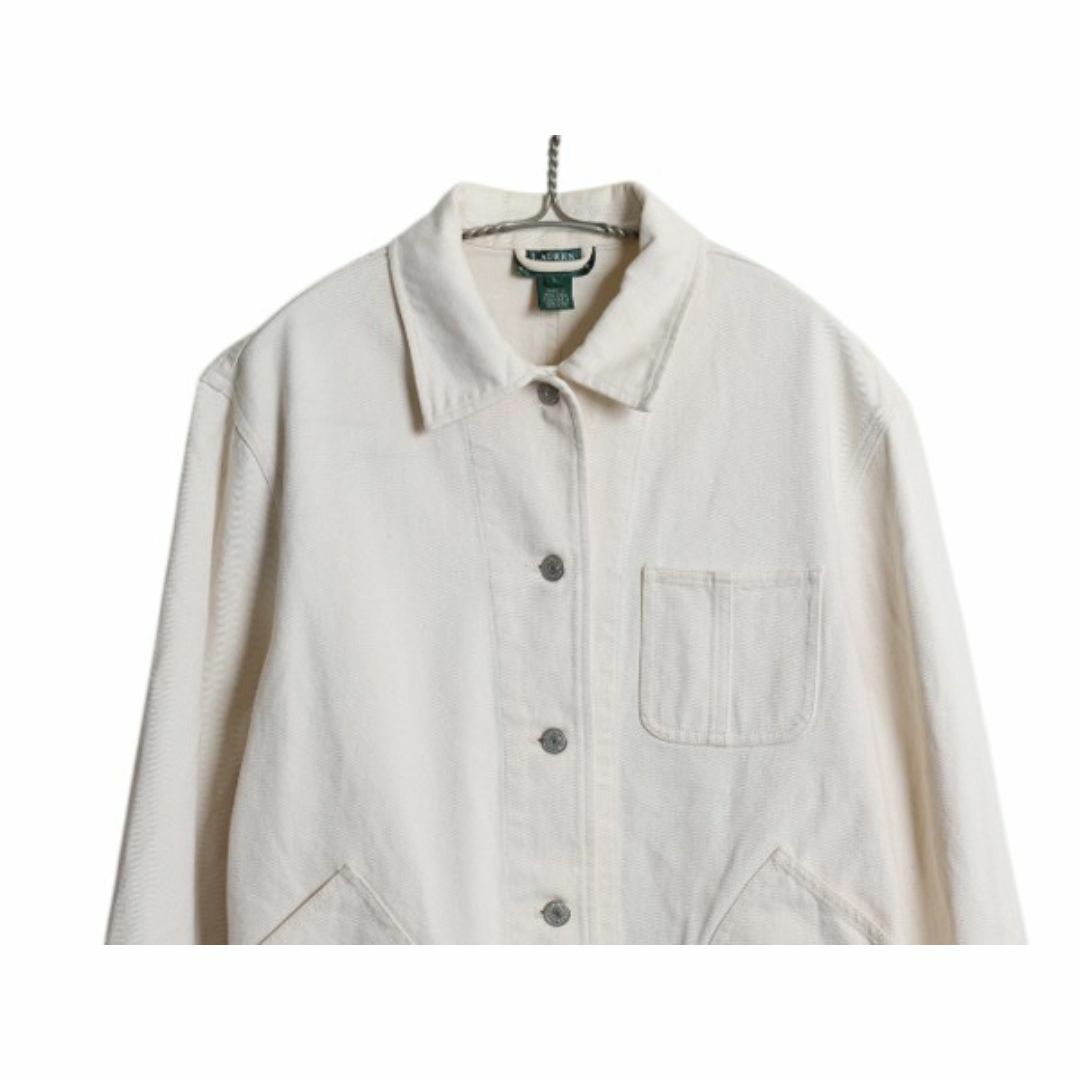 Ralph Lauren - 90s LAUREN ラルフローレン ホワイト デニム Ralph Lauren - 90s LAUREN ラルフローレン ホワイト デニム