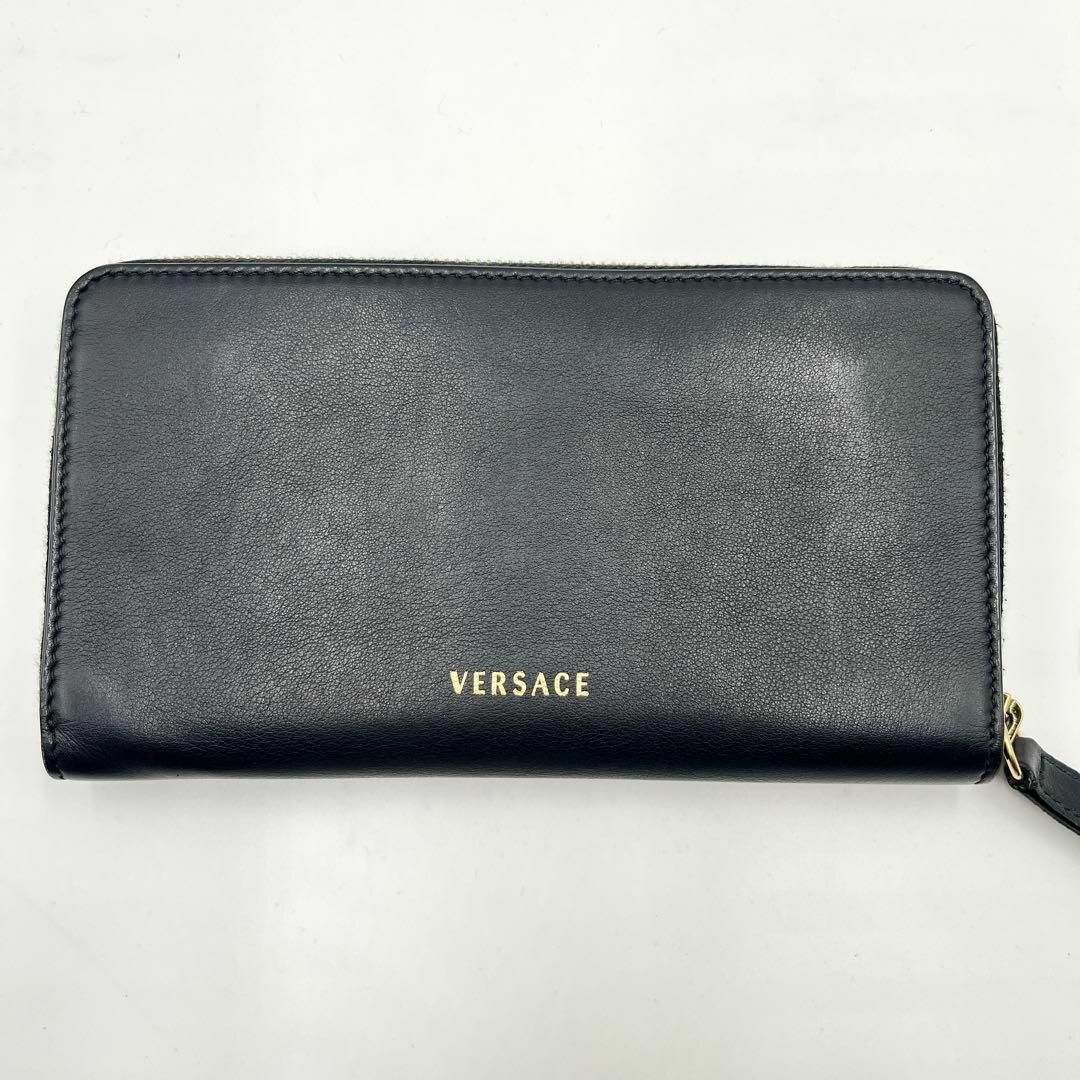 VERSACE - 美品✨VERSACE ラウンドファスナー 長財布 VERSACE - 美品✨VERSACE ラウンドファスナー 長財布
