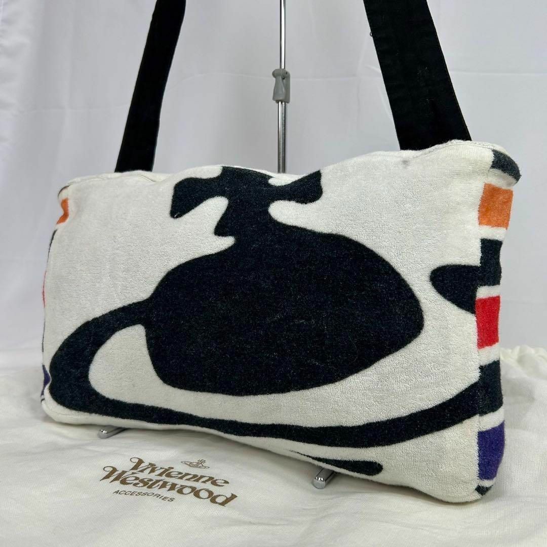 Vivienne Westwood - 【美品】ヴィヴィアンウエストウッド ショルダーバッグ オーブ タオル生地 白