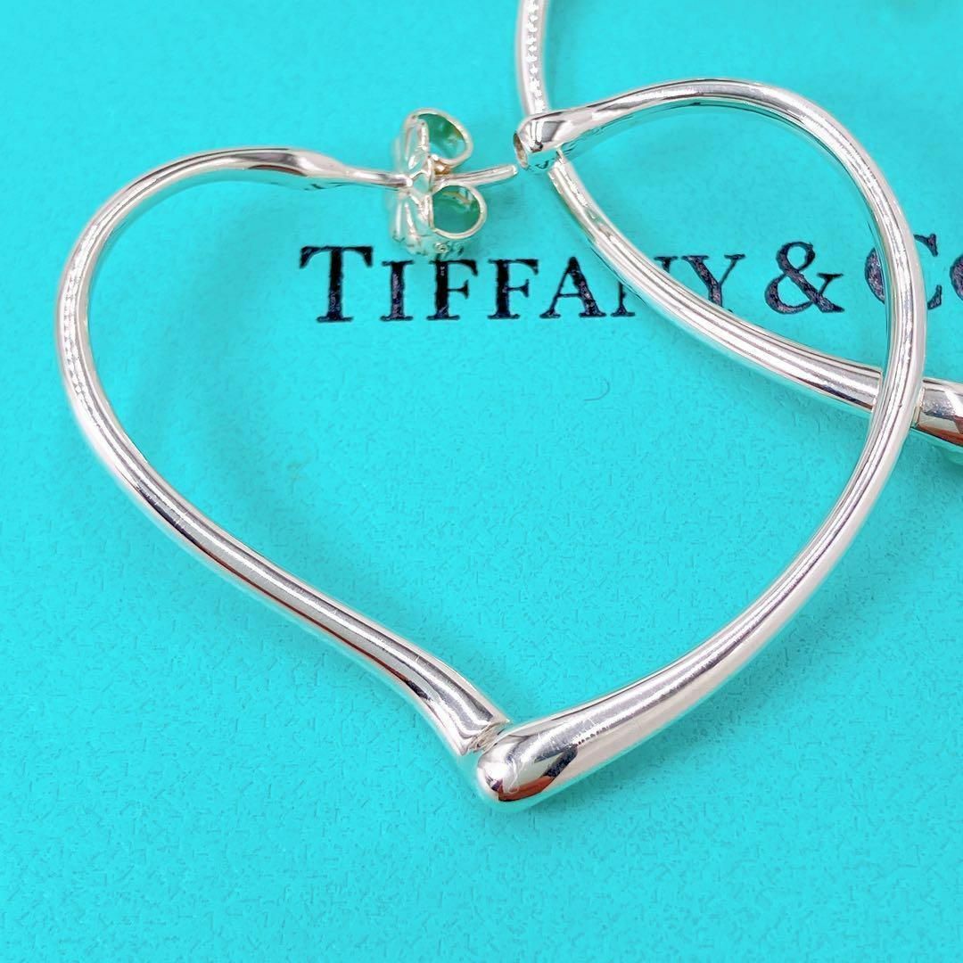 Tiffany & Co. - 極美品 ティファニー オープンハート フープ Tiffany & Co. - 極美品 ティファニー オープンハート フープ