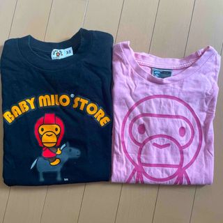 A BATHING APE - BAPE X BLACK EYE PATCH COLLEGE MINI TEEの A BATHING APE - BAPE X BLACK EYE PATCH COLLEGE MINI TEEの