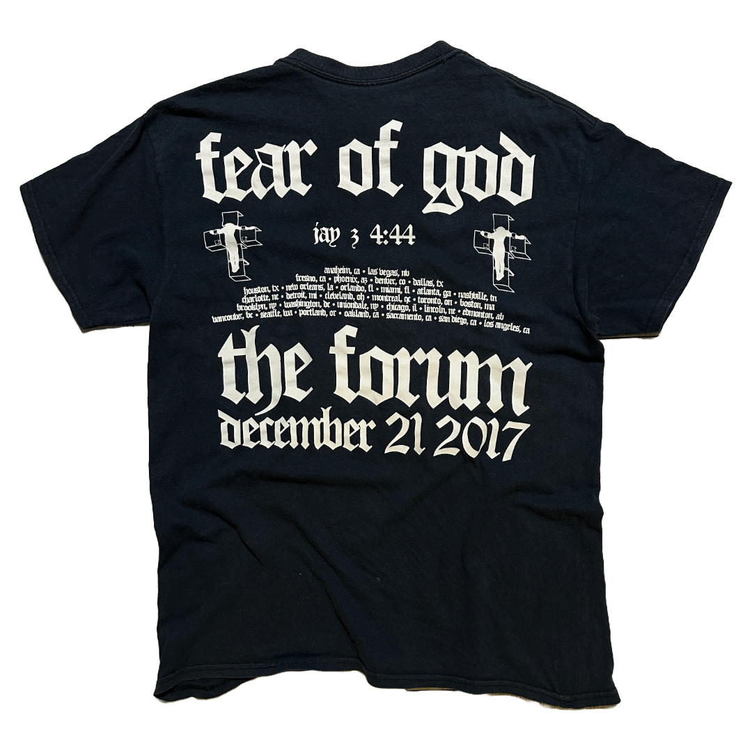FEAR OF GOD - 18ss FEAR OF GOD × Jay-Z 4:44 TOUR Tシャツ の FEAR OF GOD - 18ss FEAR OF GOD × Jay-Z 4:44 TOUR Tシャツ の
