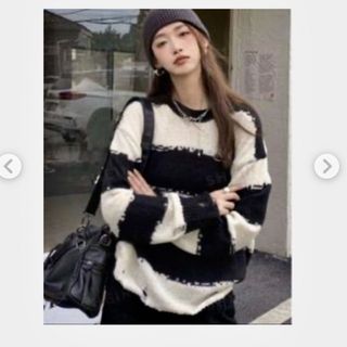 SHEIN - シーイン SHEIN【L】ニットセーター ワインレッド SHEIN - シーイン SHEIN【L】ニットセーター ワインレッド