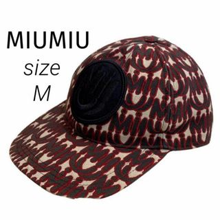 MIU MIU - ミュウミュウ MIU MIU キャップ デニム ロゴ ベース MIU MIU - ミュウミュウ MIU MIU キャップ デニム ロゴ ベース