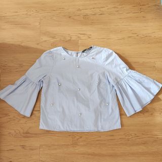 ZARA - 【完売商品】ZARA アシンメトリー ポプリン ブラウス ZARA - 【完売商品】ZARA アシンメトリー ポプリン ブラウス