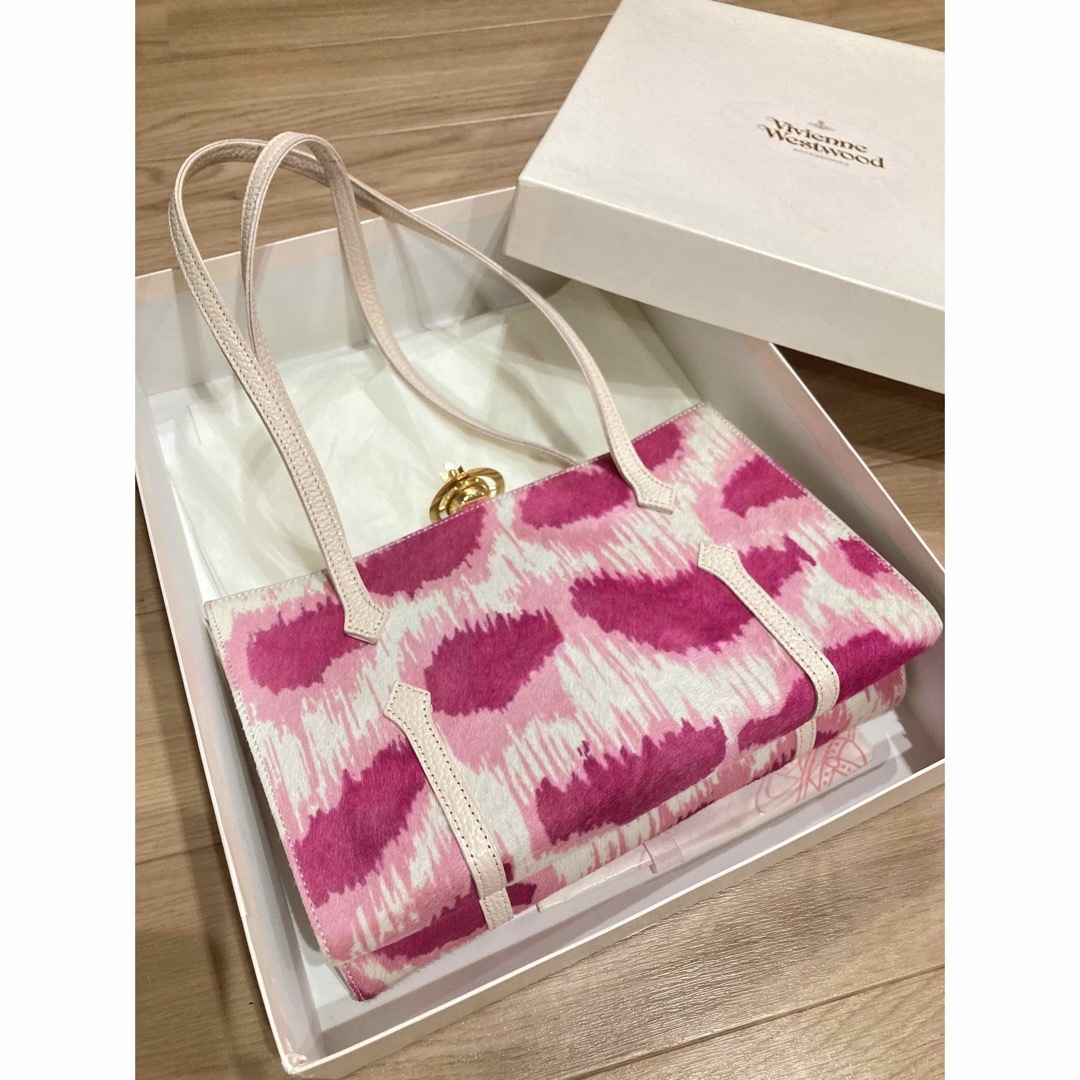 Vivienne Westwood - 【レア美品】ハラコレオパードハンドバッグ Vivienne Westwood - 【レア美品】ハラコレオパードハンドバッグ