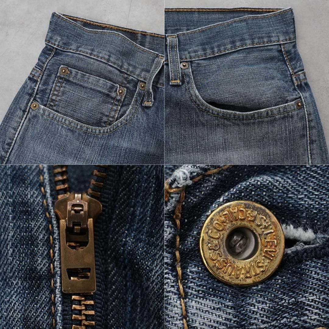 Levi's - リーバイス569 Levis W32 ブルーデニム ヒゲ ボトム 青 Levi's - リーバイス569 Levis W32 ブルーデニム ヒゲ ボトム 青