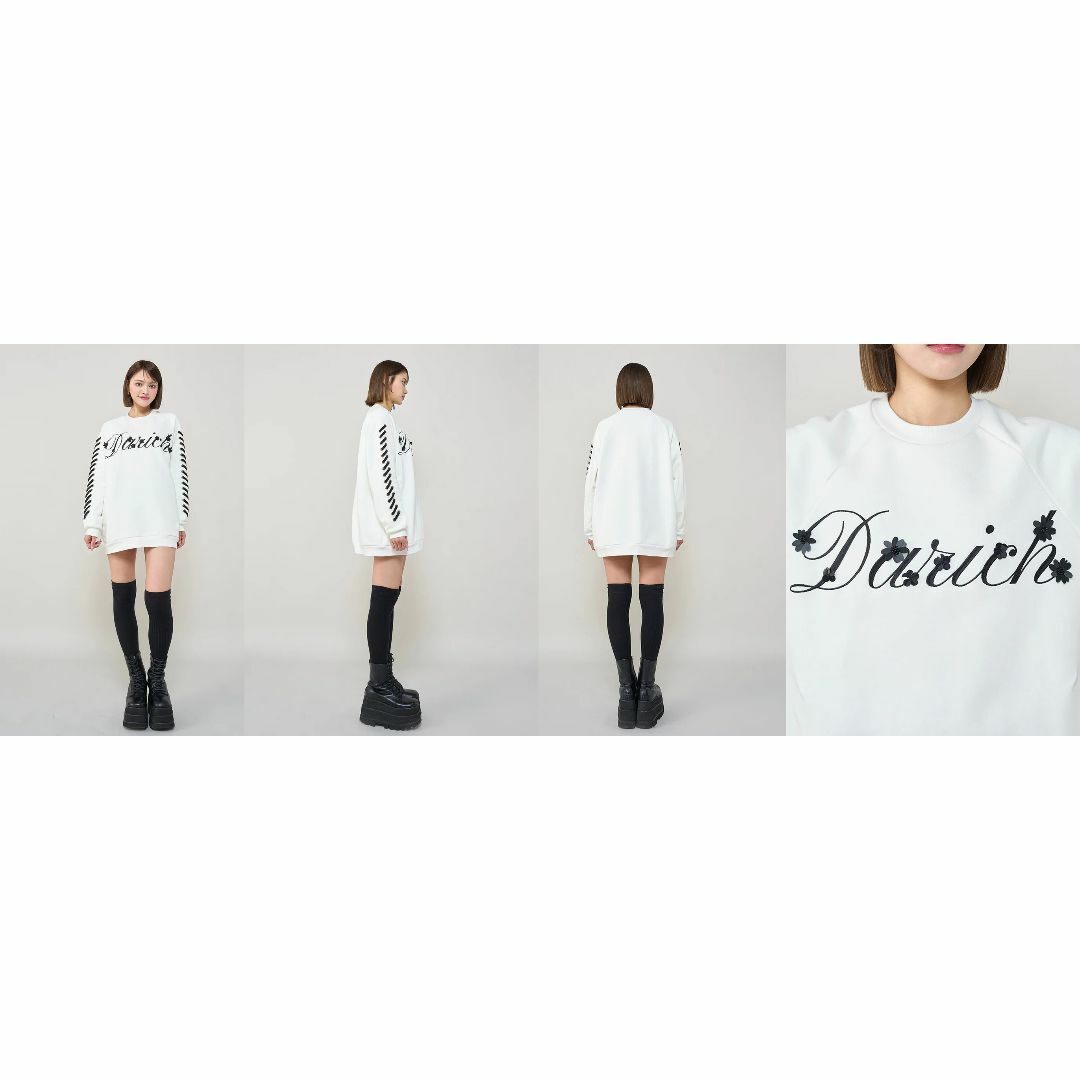 Darich - ダーリッチ darich レースアップロゴスウェットプル Darich - ダーリッチ darich レースアップロゴスウェットプル