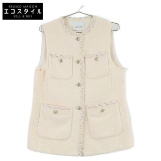 ANAYI - アナイ 24SS ピンク フラッフィーツイード4ポケットジレ ANAYI - アナイ 24SS ピンク フラッフィーツイード4ポケットジレ