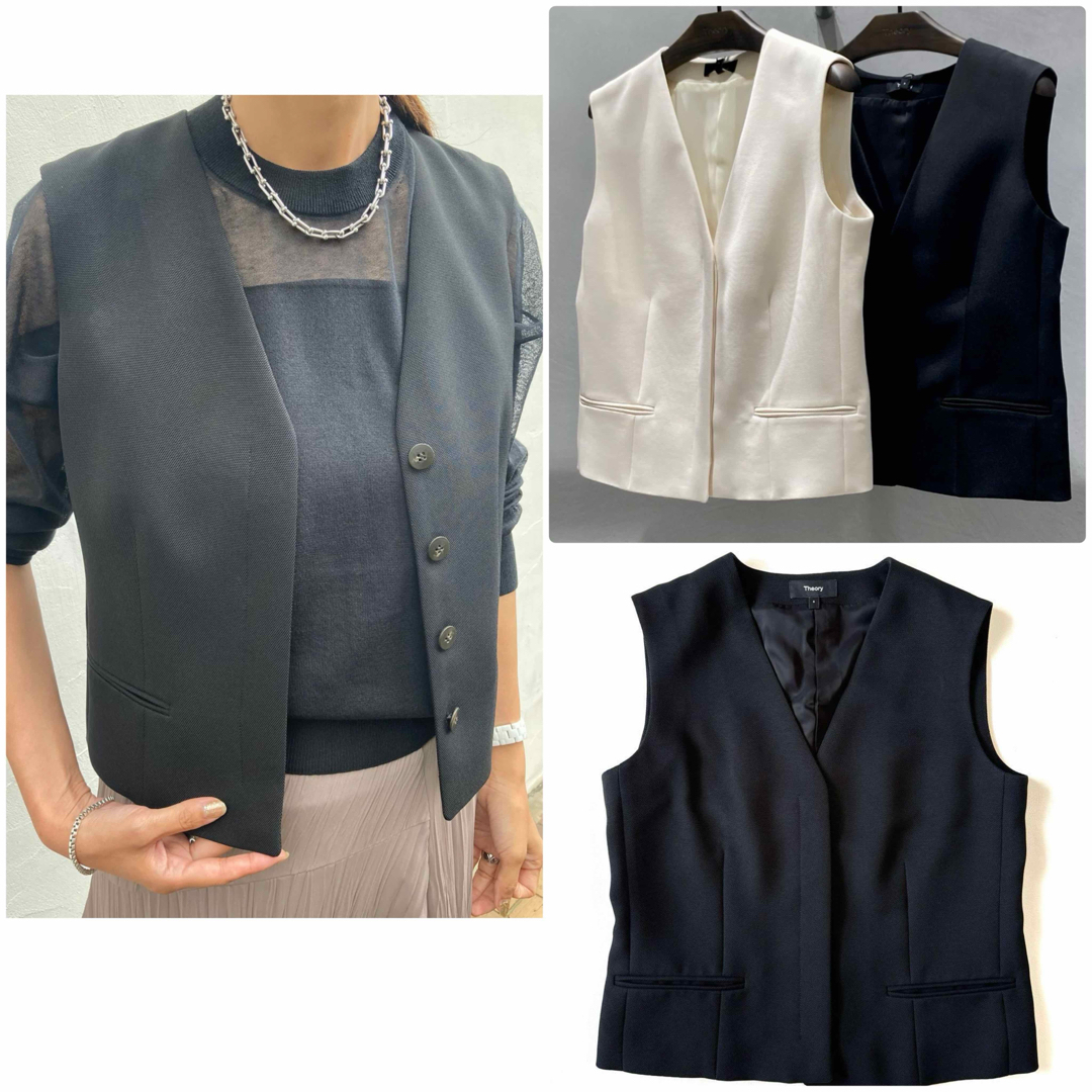 Theory - theory 23SS Dry Crepe ベスト ワイドパンツ Theory - theory 23SS Dry Crepe ベスト ワイドパンツ