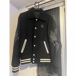 BREATH - ブレス☆21SS パイソンロゴレザー切替スタジャン BREATH - ブレス☆21SS パイソンロゴレザー切替スタジャン