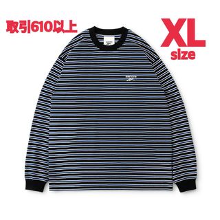 Reebok - everyone × REEBOK BORDER TEE BLUE XLサイズの通販 by Reebok - everyone × REEBOK BORDER TEE BLUE XLサイズの通販 by