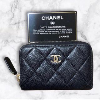 CHANEL - ☆ほぼ未使用☆CHANEL キャビア 三つ折り ミディアム CHANEL - ☆ほぼ未使用☆CHANEL キャビア 三つ折り ミディアム